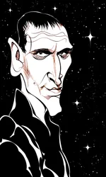 Christopher Eccleston as Doctor Who in BBC television series of same name